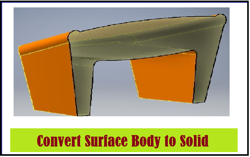 تبدیل بدنه سطح (Surface Body) به بدنه صلب (Solid Body)