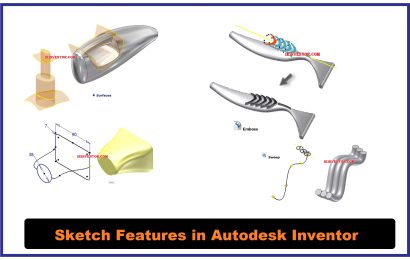 Sketch Features ها در نرم افزار اینونتور