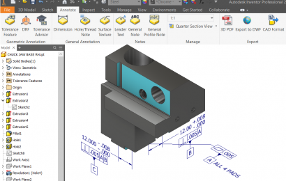 تلرانس گذاری هندسی (GD&T) با نرم افزار اتودسک اینونتور
