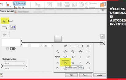 کاربرد نمادهای جوشکاری در نرم افزار اتودسک اینونتور