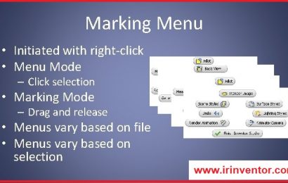 افزایش سرعت مدل سازی با Marking Menu