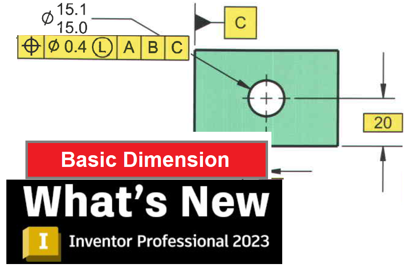 قابلیت اجرای Basic Dimension در نسخه اینونتور۲۰۲۳